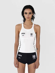 Badblood Women's Vintage Embroidered Mesh Racerback Tank Top