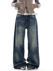 Women's Wide-Leg Straight-Leg Jeans