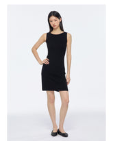 Women's Vintage Minimal Knit Midi Dress