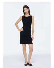 Women's Vintage Minimal Knit Midi Dress