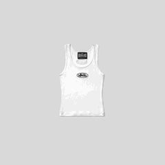 Badblood Unisex Stretch Racerback Tank Top with Embroidered Logo