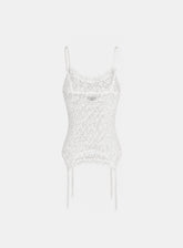 Badblood Women's Lace Trim Slim Fit Cami Top