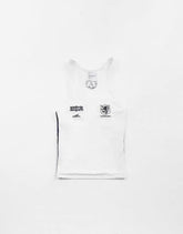 Badblood Women's Vintage Embroidered Mesh Racerback Tank Top