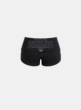 Badblood Women's Graphic Print Slim Fit Athletic Shorts