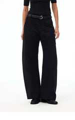 Women's Cotton Barrel Leg Straight Pants
