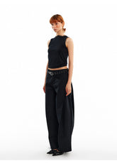 Unisex Washed Clean Fit Straight-Leg Jeans