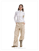 Women's Vintage Striped Zip-Up Sun Protection Jacket