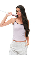 Women's TENCEL™ Cotton Contrast Trim Slim Fit Cami Tank Top