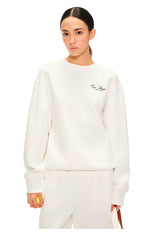 Our Stage Women's Ribbed Crew Neck Pullover Sweatshirt
