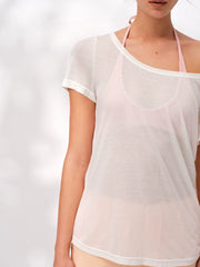 Our Stage: Skin friendly, smooth, front shoulder, slanted shoulder, can be worn with a smile collar, thin and loose fitting cover shirt, short sleeved T-shirt