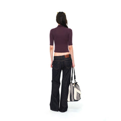 Our Stage 95% Cotton Skin friendly Retro Low Waist Straightening Straight Tube Micro Wide Legs Versatile Original Cow Jeans