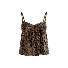 Women's Vintage Leopard Print Tube Top