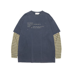 HeyHenry Streetwear Faux Two-Piece Long Sleeve T-Shirt