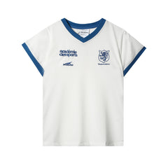 Badblood Women's Vintage V-Neck Cropped Jersey T-Shirt