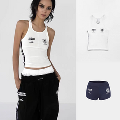 Badblood Women's Vintage Embroidered Mesh Racerback Tank Top