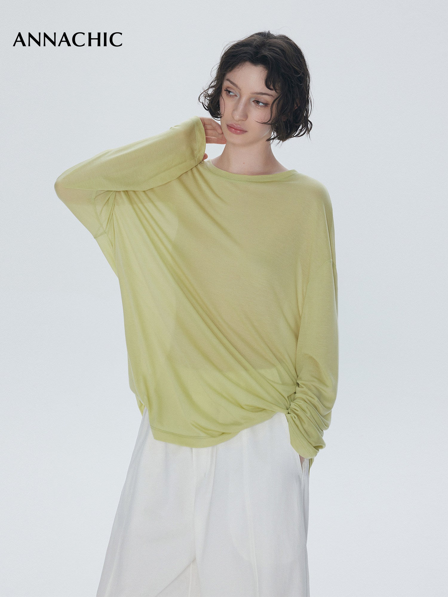 ANNACHIC Women's TENCEL™ Long Sleeve Sun Protection T-Shirt