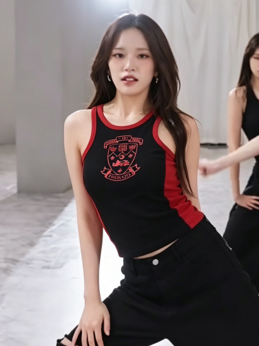 Badblood Women's Vintage Contrast Trim Graphic Tank Top