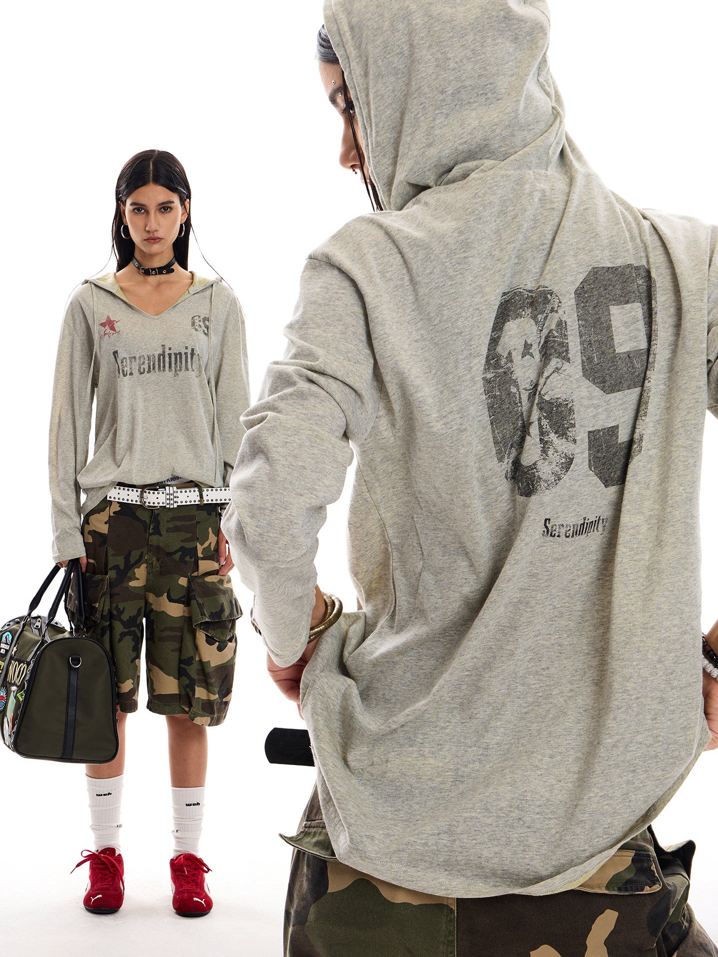 Unisex Lightweight Hooded Long Sleeve T-Shirt