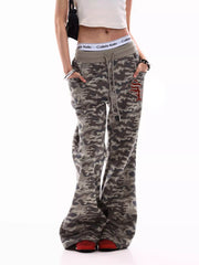 Unisex Flared Sweatpants Loose Fit Streetwear Joggers