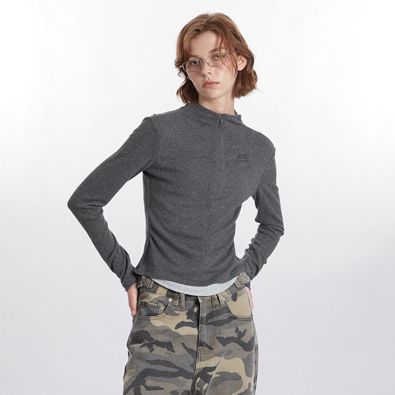 HeyHenry Women's Faux Two-Piece Long Sleeve T-Shirt