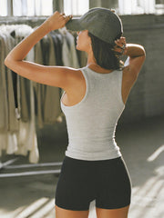 Women's Deep U-Neck Sleeveless Cami Tank Top