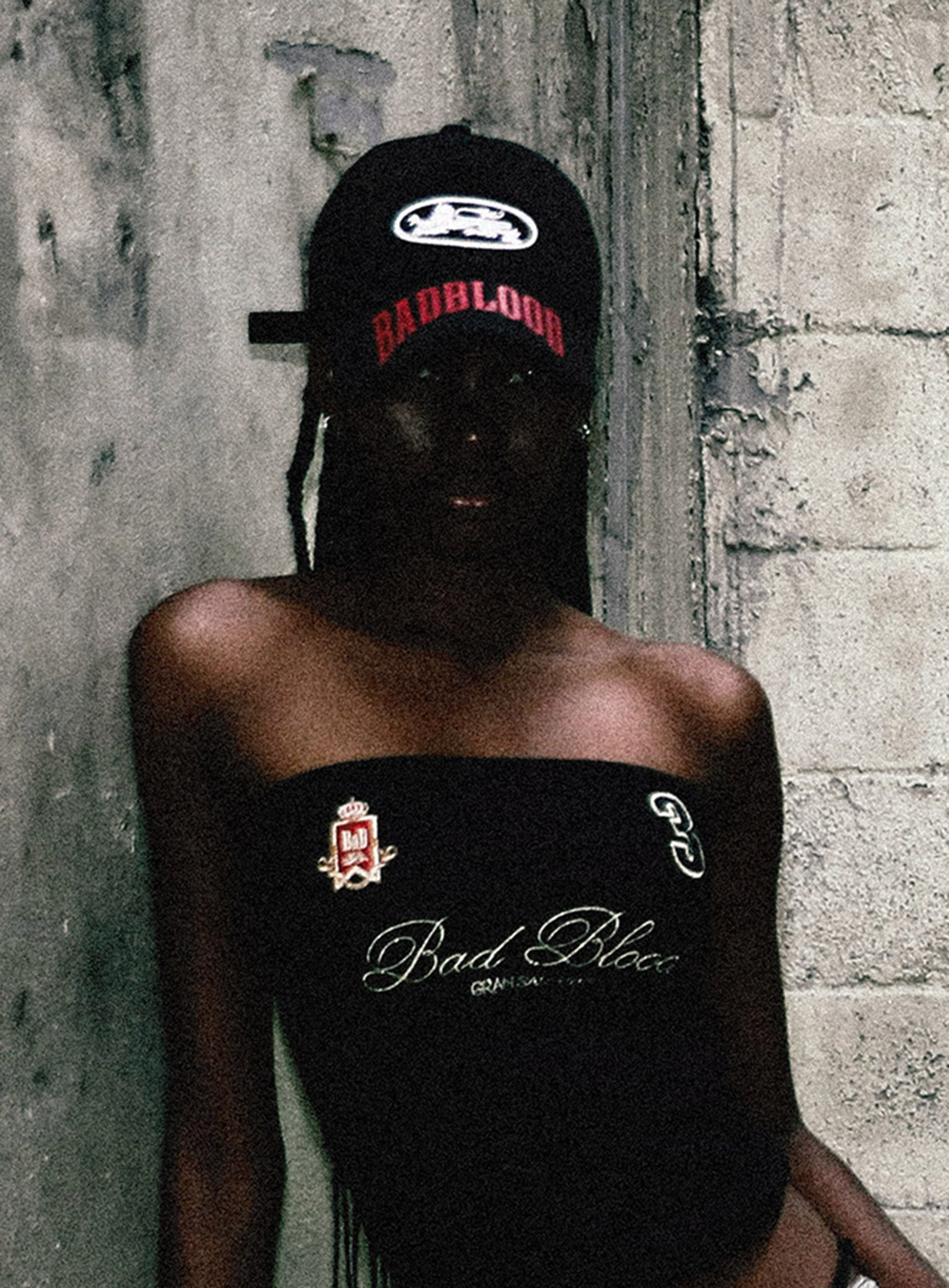 Badblood Vintage Distressed Graphic Baseball Cap