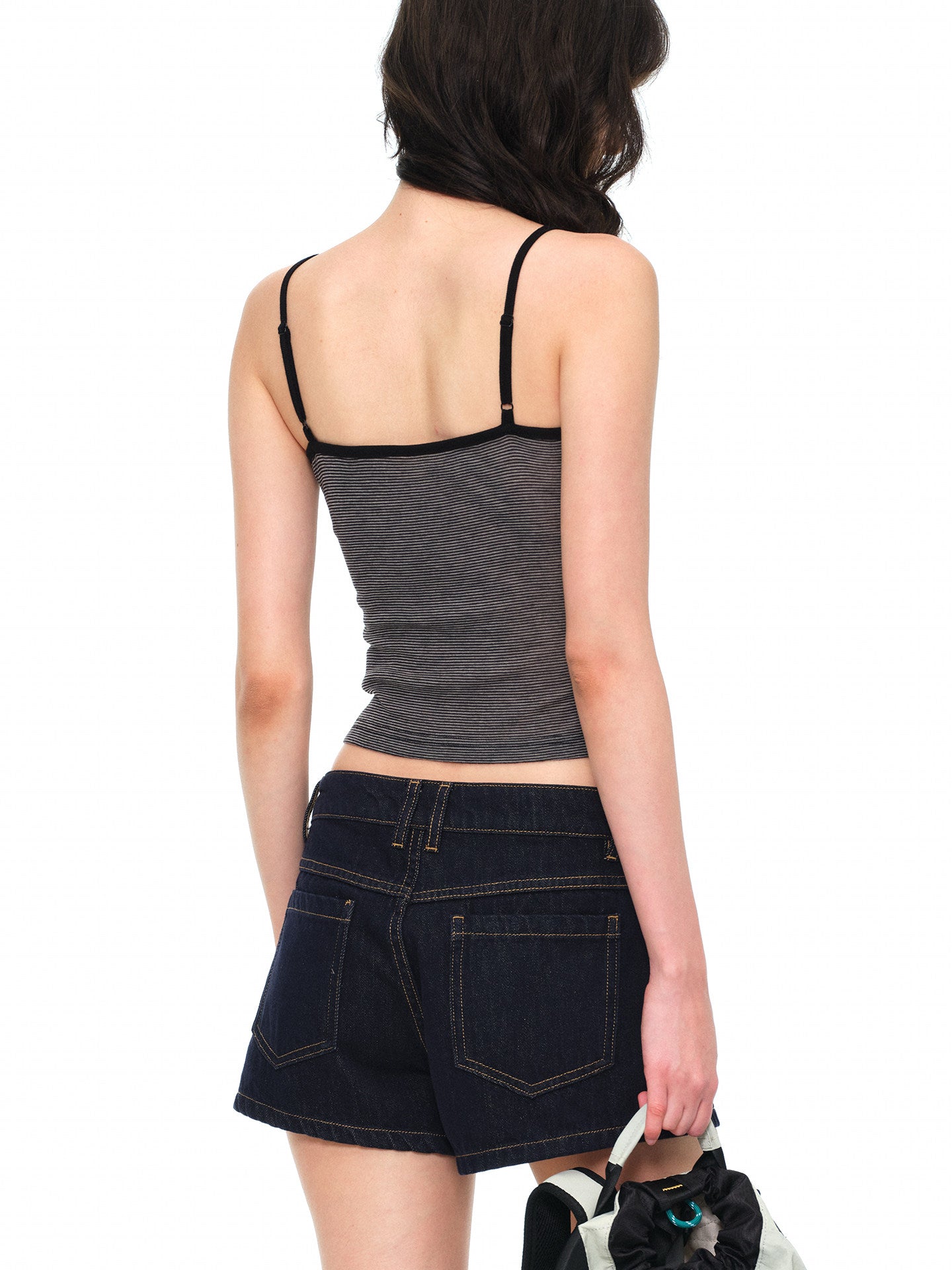 Women's TENCEL™ Striped Deep U-Neck Cami Tank Top