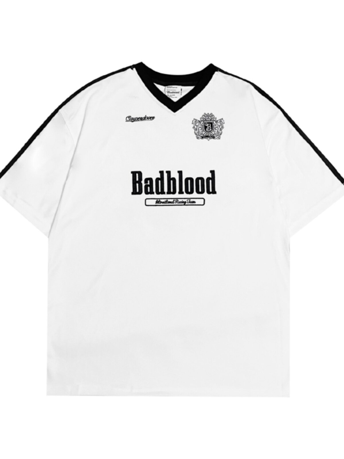 Badblood Women's Oversized V-Neck Jersey T-Shirt