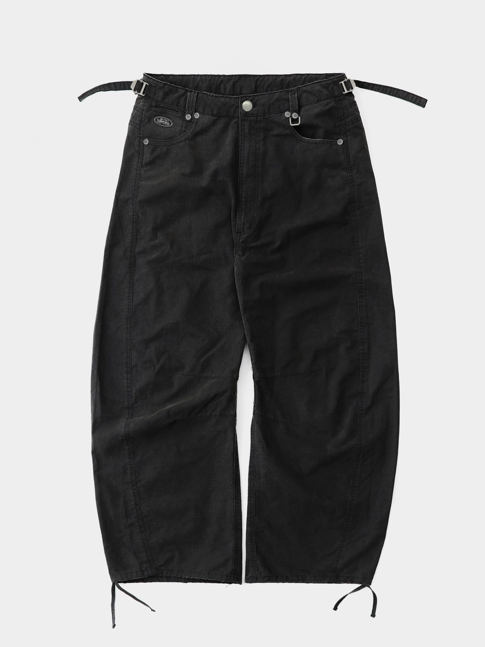 Badblood Unisex Vintage Spray Wash Barrel-Leg Pants