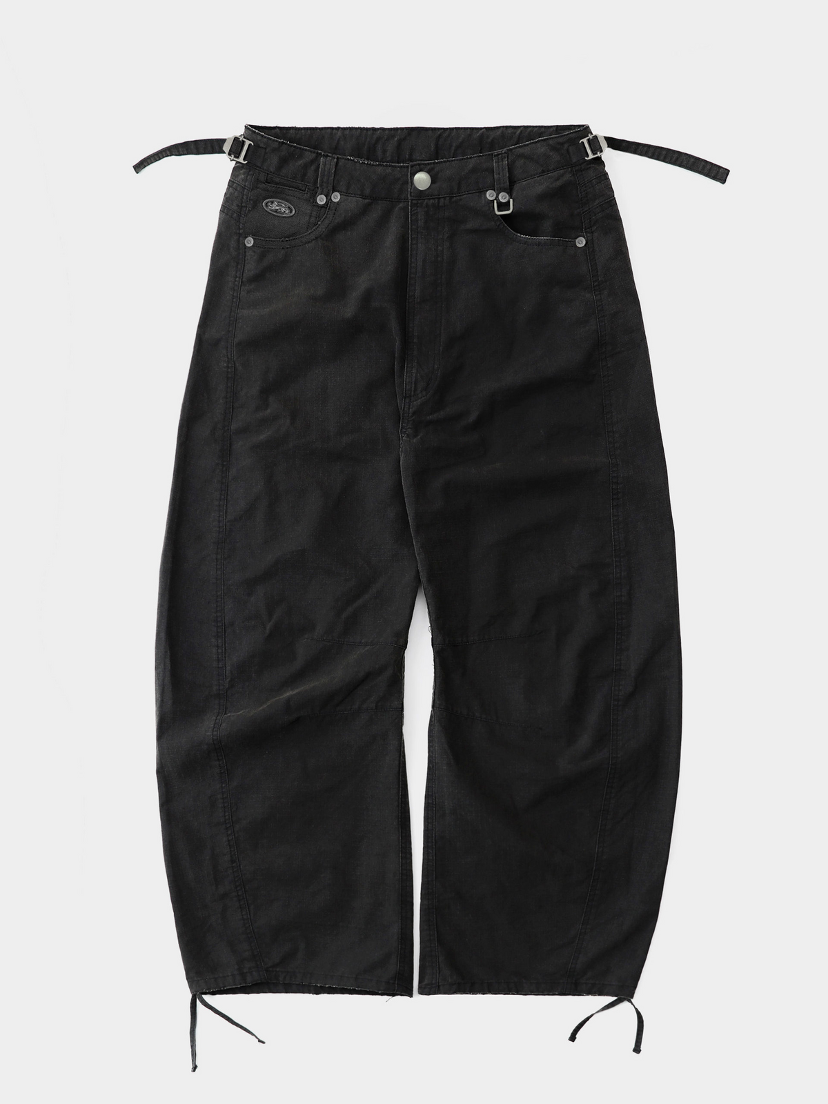 Badblood Unisex Vintage Spray Wash Barrel-Leg Pants