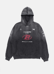 Badblood Women's Vintage Tie-Dye Pullover Hoodie