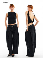 Unisex Washed Clean Fit Straight-Leg Jeans