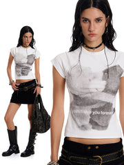 Women's Bear Graphic Raglan Slim Fit T-Shirt