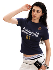 Women's Vintage Blokette Jersey Slim Fit T-Shirt