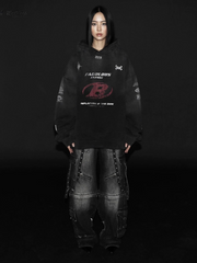 Badblood Women's Vintage Tie-Dye Pullover Hoodie