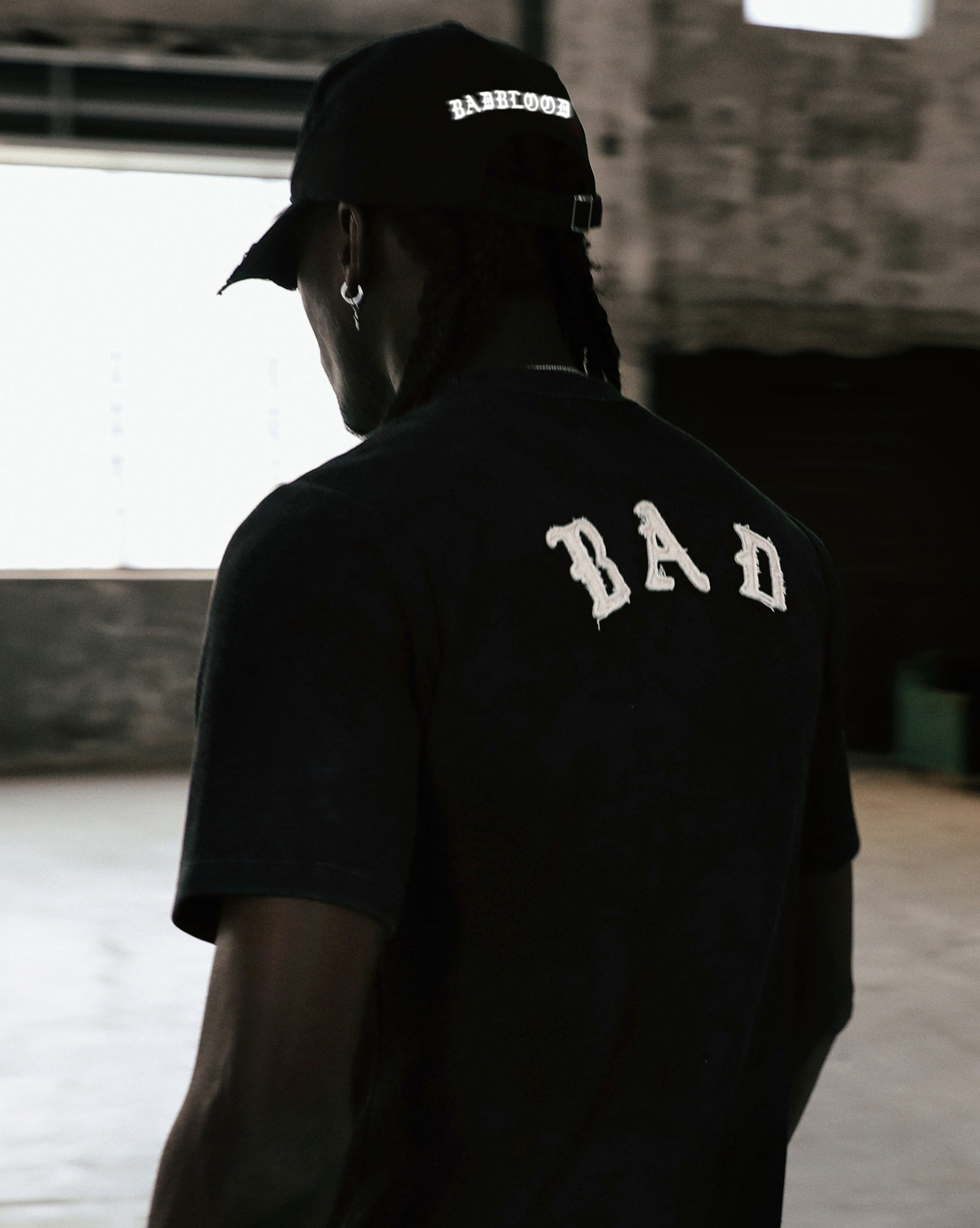 Badblood Vintage Distressed Graphic Baseball Cap