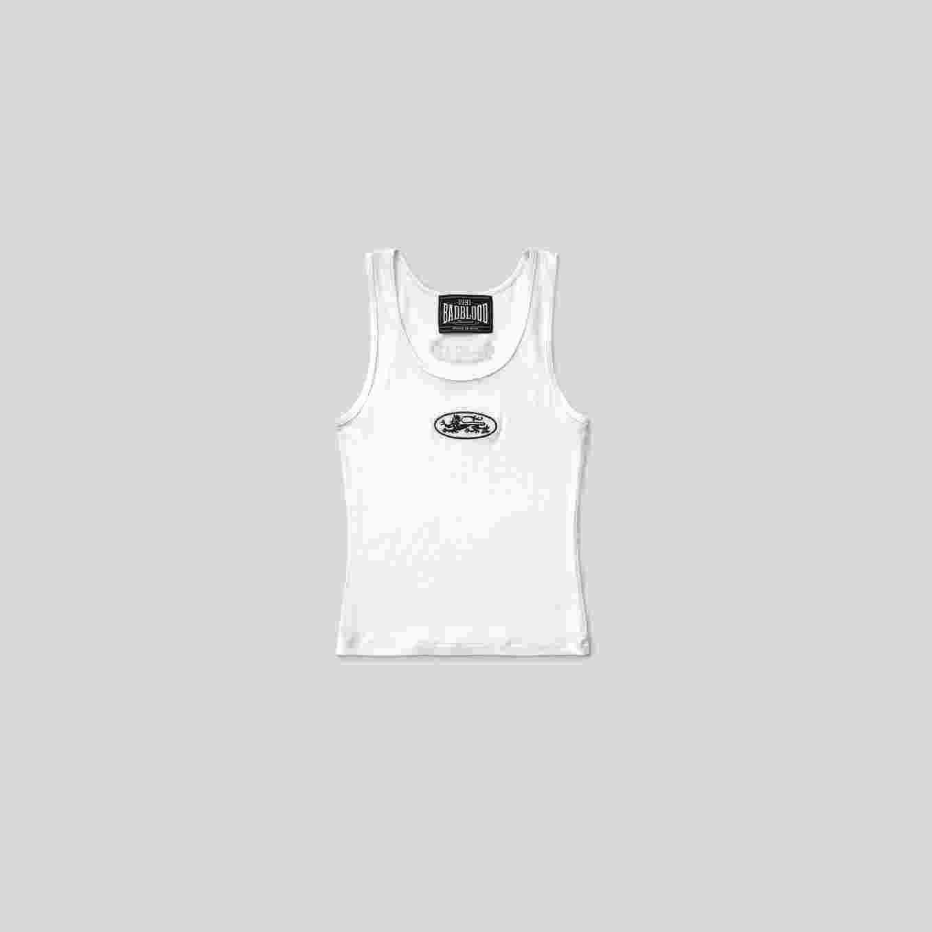 Badblood Unisex Stretch Racerback Tank Top with Embroidered Logo