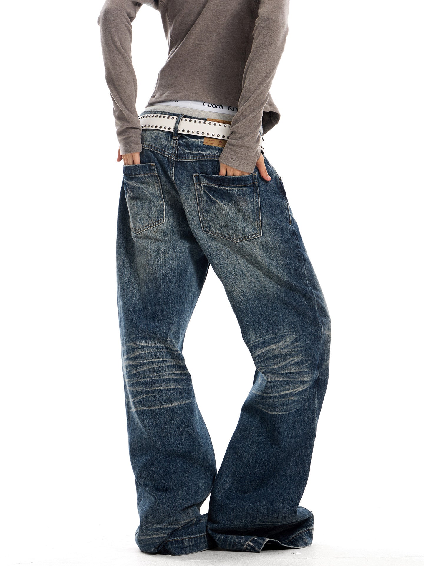Women's Wide-Leg Straight-Leg Jeans