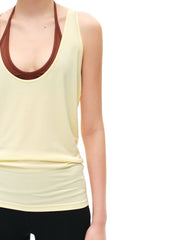 Women's Halter Neck Open Back Ribbed Tank Top