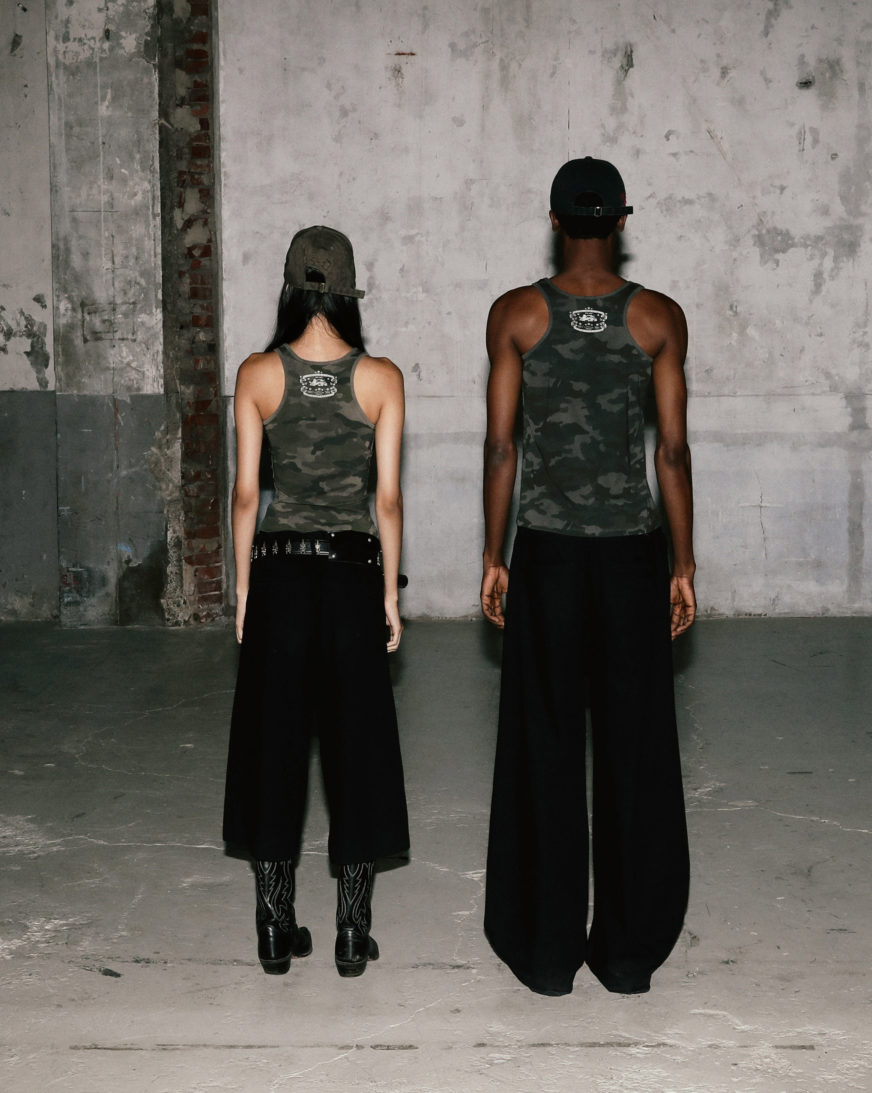 Badblood Women's Vintage Camo Leopard Print Cami Tank Top