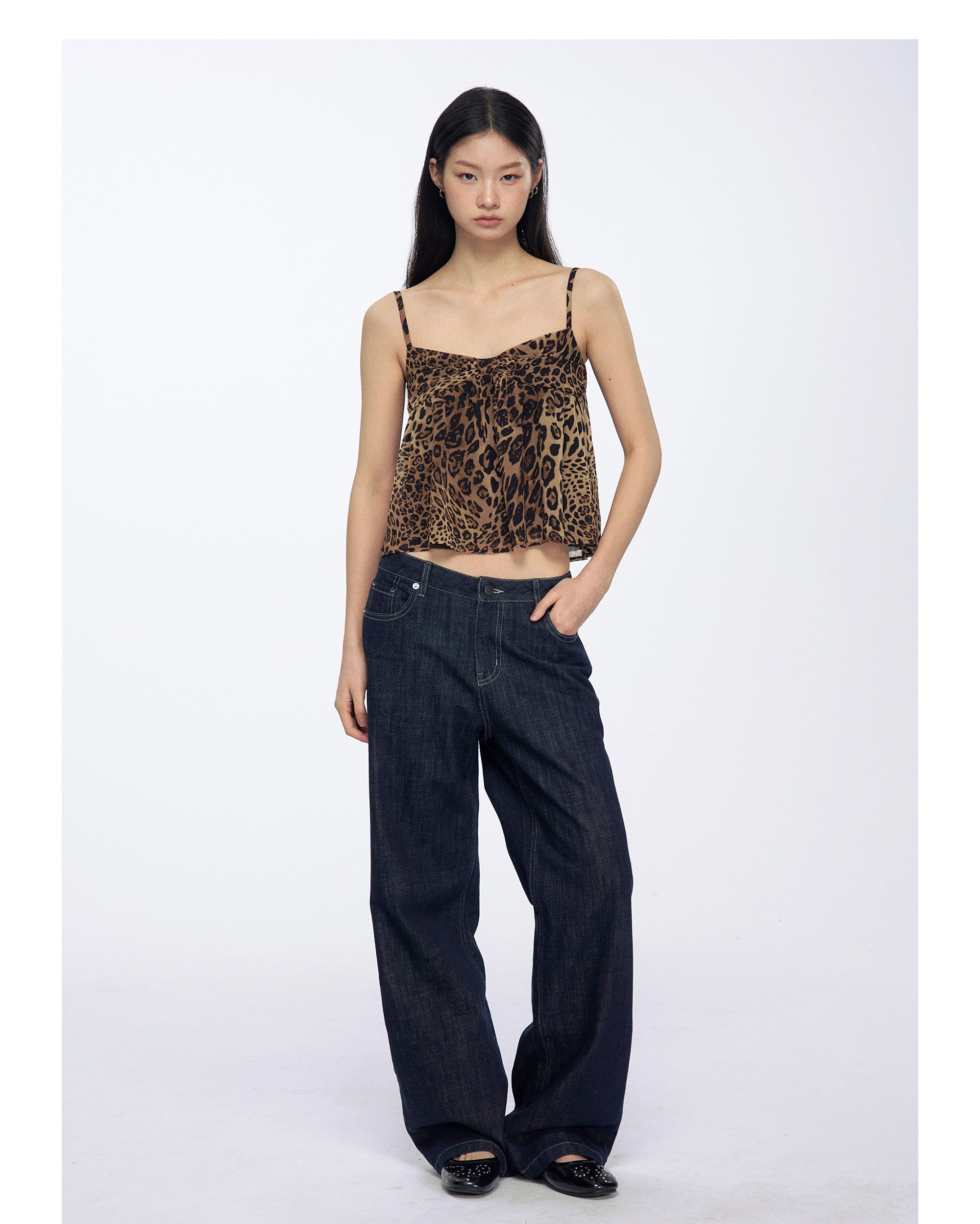 Women's Vintage Leopard Print Tube Top
