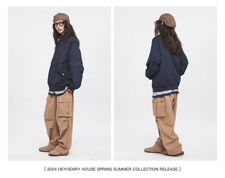 HeyHenry Stand Collar Utility Jacket