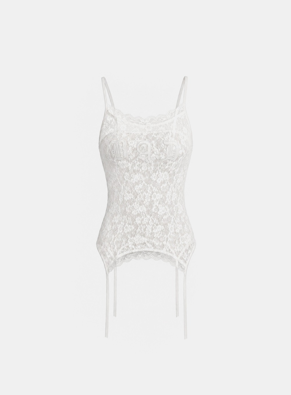 Badblood Women's Lace Trim Slim Fit Cami Top