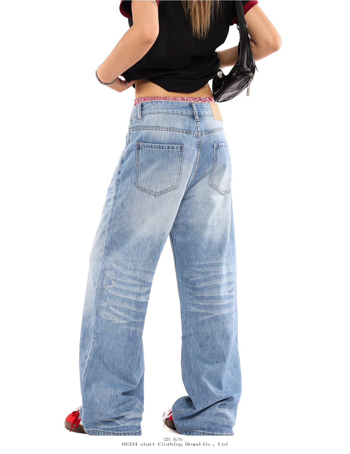 Unisex Wide-Leg Straight-Leg Jeans