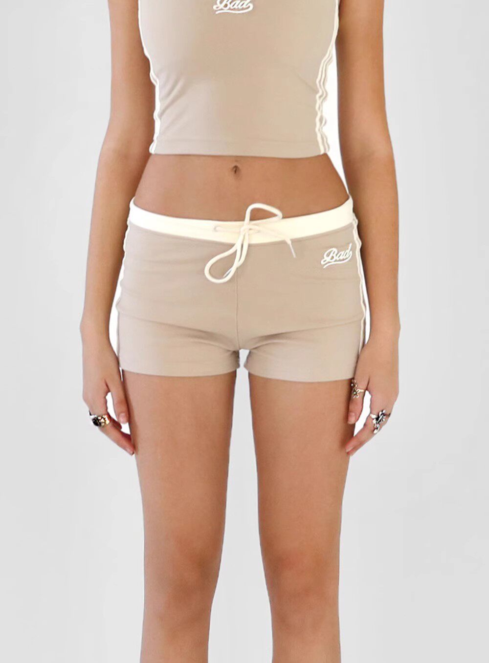 Badblood Women's Vintage Drawstring Athletic Shorts