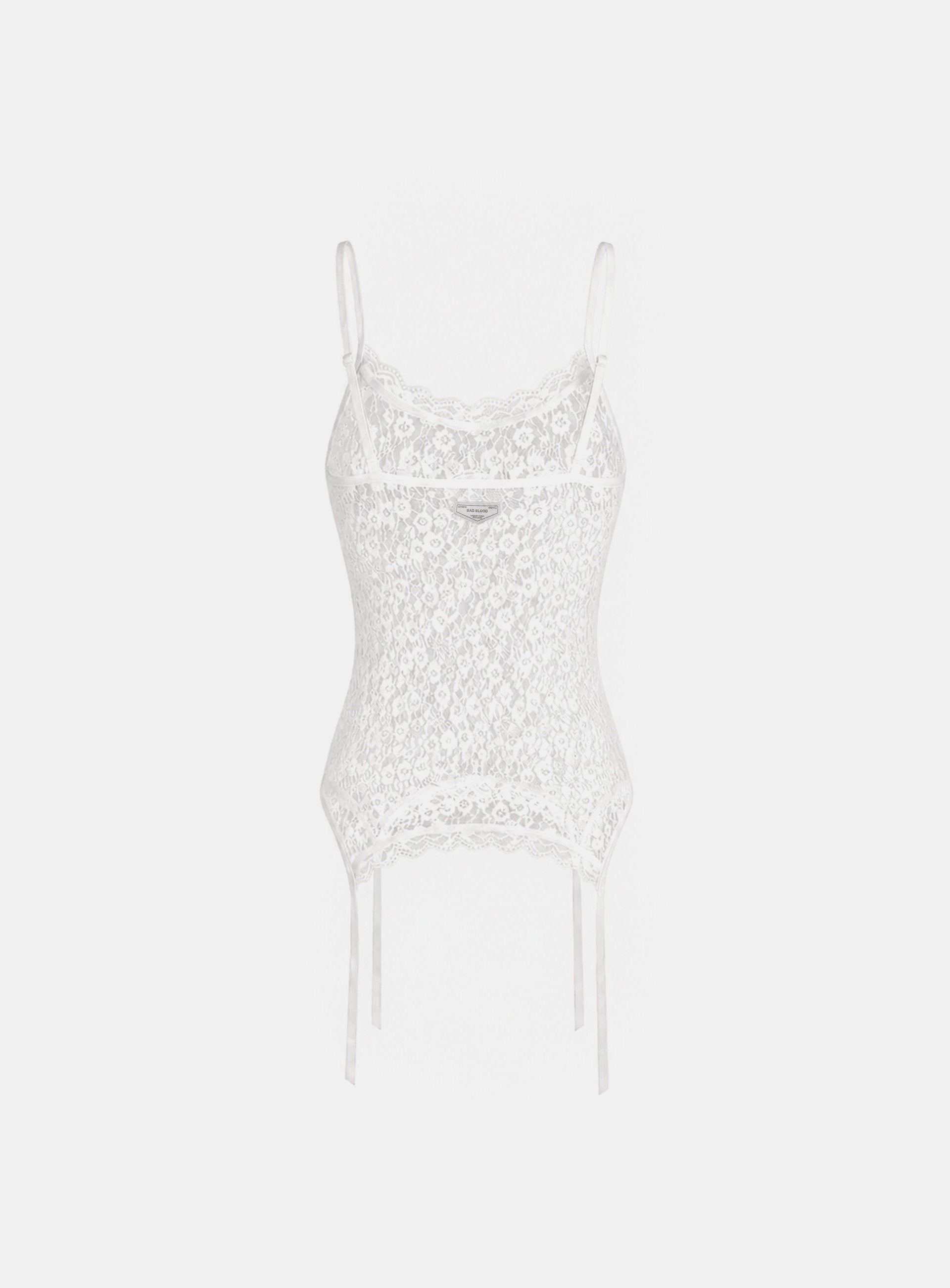 Badblood Women's Lace Trim Slim Fit Cami Top