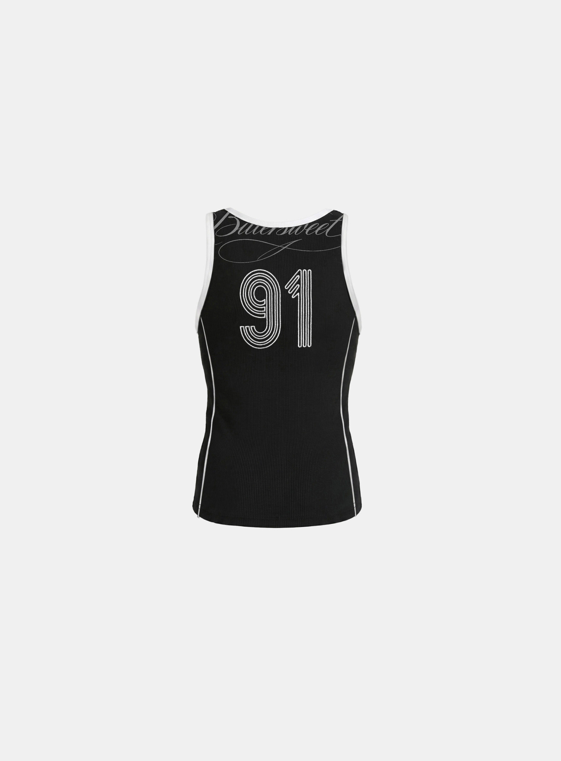 Badblood Women's Contrast Trim Embroidered Cami Tank Top