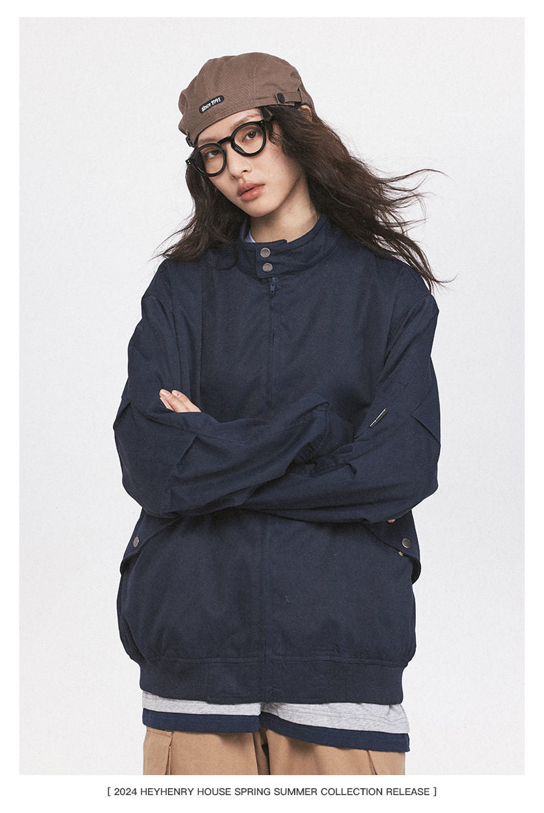 HeyHenry Stand Collar Utility Jacket