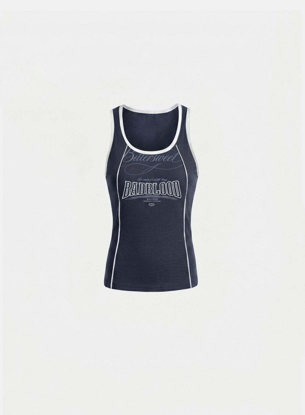 Badblood Women's Contrast Trim Embroidered Cami Tank Top