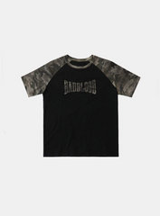 Badblood Women's Vintage Leopard Print Cropped Slim Fit T-Shirt